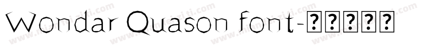 Wondar Quason font字体转换